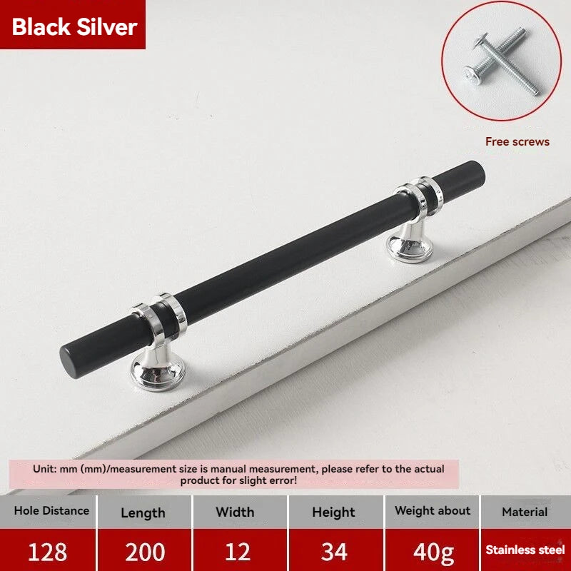 Handles Drawer Cabinet Furniture Kitchen Handles for Cabinet Knob Door Drawer Furniture Kitchen Knob Modern Simple Golden Silver