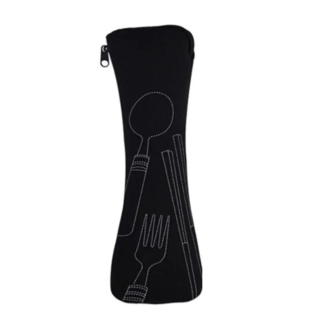 Without Dinnerware Tableware Bag New Travel Packaging Picnic Fork Spoon Storage Box Portable Tableware Case Home Kitchen