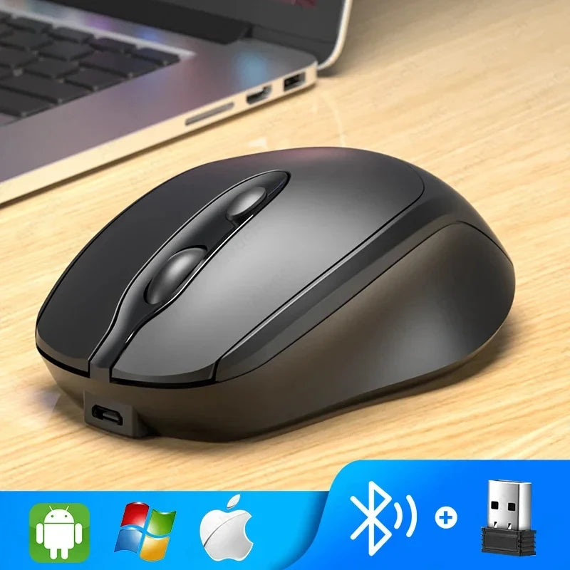 Rechargeable Wireless Bluetooth Mouse Silent WIRELESS COMPUT MOUS USB Ergonomic Gamer Mouse For Computer Laptop Macbook