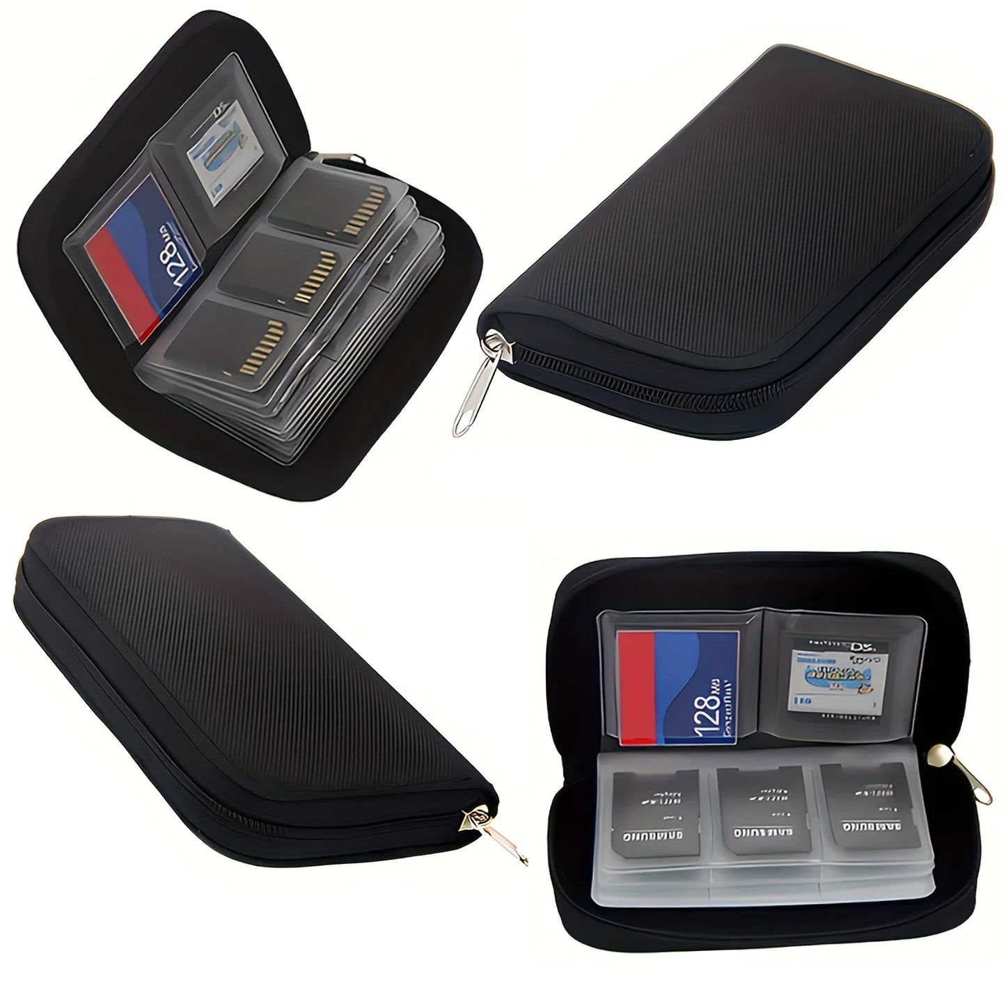 Memory Card Storage Bag Carrying Case Holder Wallet 22 Slots for CF/SD/Micro SD/SDHC/MS/DS Game Accessories Memory Card Box
