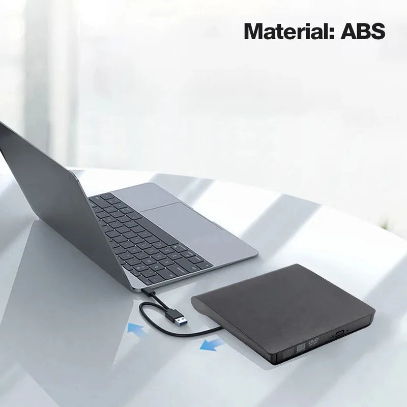New Drive Enclosure 9.5mm USB 3.0 Type C SATA External DVD CD-ROM RW Player Optical Drives Enclosure Case for Laptop PC Desktop