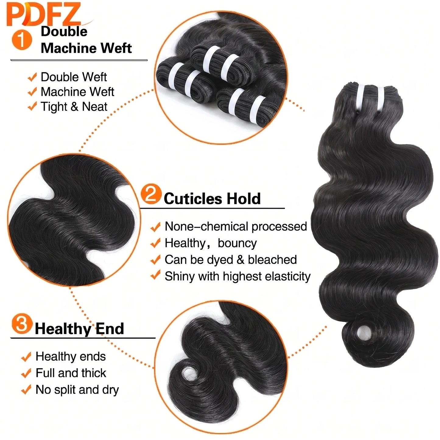 24 26 28 30 Inch Body Wave Bundles 100% Human Hair Brazilian 16A Remy Weave Raw Hair Unprocessed Double Weft Human Hair Bundles Extensions
