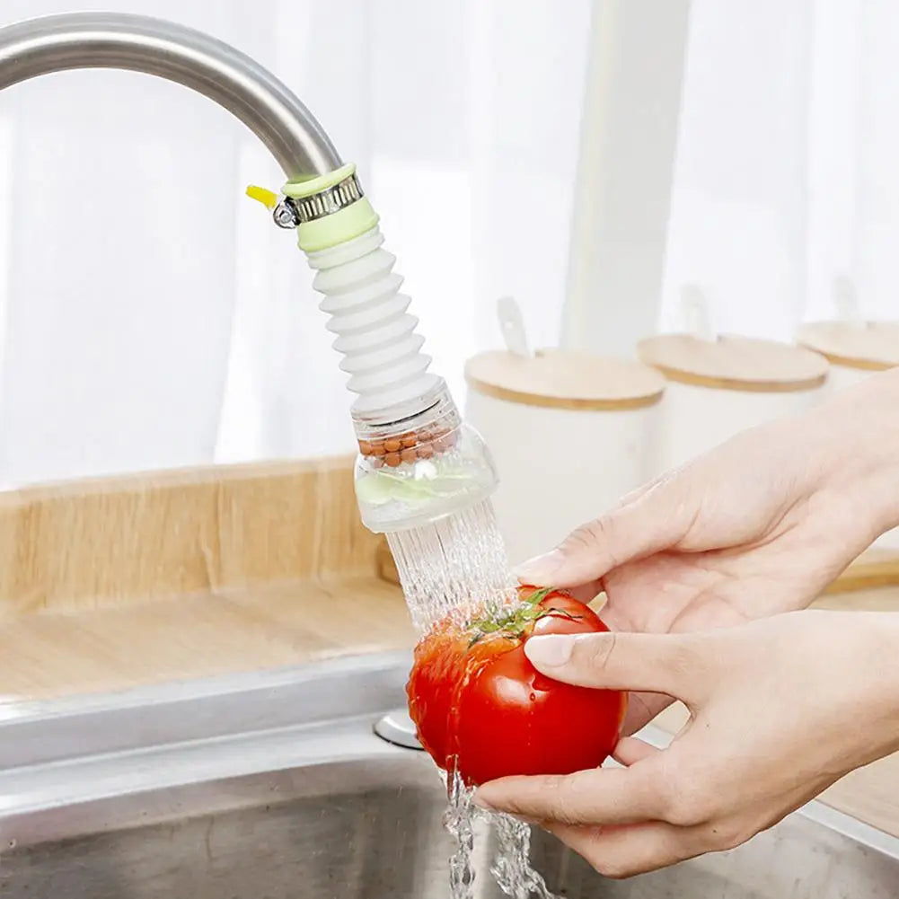 Faucet Filter 360 Degree Rotation Removable Splash-proof Sink Water Tap Nozzle Filter Kitchen Faucet Tap Extender Kitchen Supply