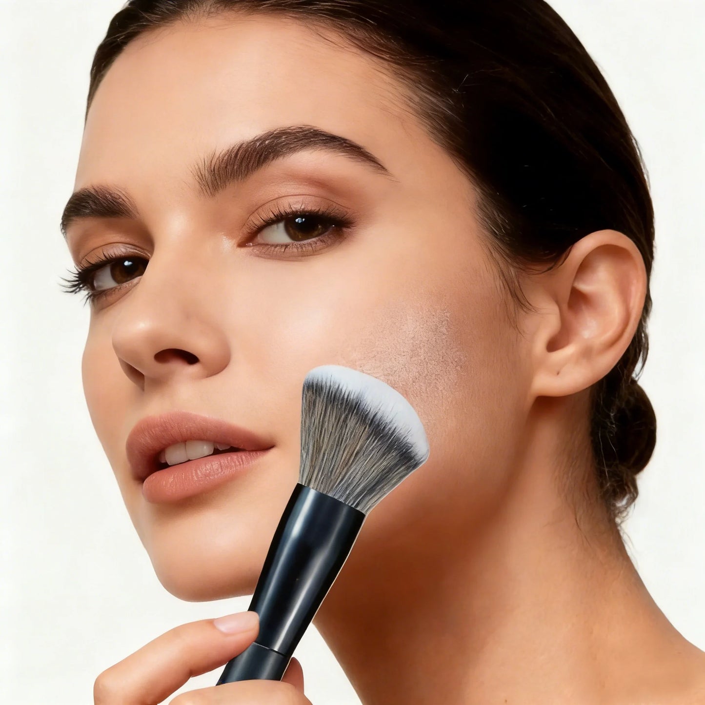 5-Piece Facial Makeup Brush Set: Foundation Brush, Powder Brush, Blush Brush, Concealer Brush, Contour Brush, Blending Brush. High-End Makeup Brushes with Oil-Sprayed Handles for a Comfortable Feel. Professional-Grade Makeup