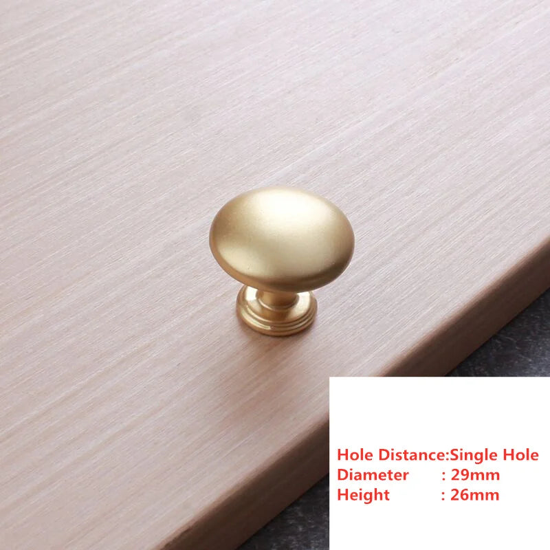 Handles Drawer Cabinet Furniture Kitchen Handles for Cabinet Knob Door Drawer Furniture Kitchen Knob Golden Simplicity Hardware