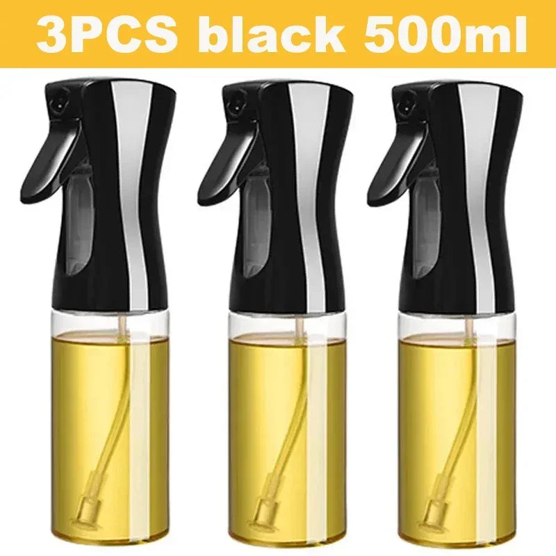 200/300/500ml Oil Spray Olive Oil Spray Bottle Kitchen Cooking Dispenser Camping Baking Vinegar Soy Sauce Sprayer Containers