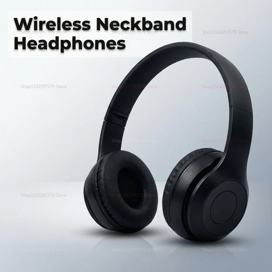 Wireless Bluetooth Headphones Head Mounted P47 Foldable Bass Sport Earphones Universal for Mobile Computer PC Gaming Running Gym