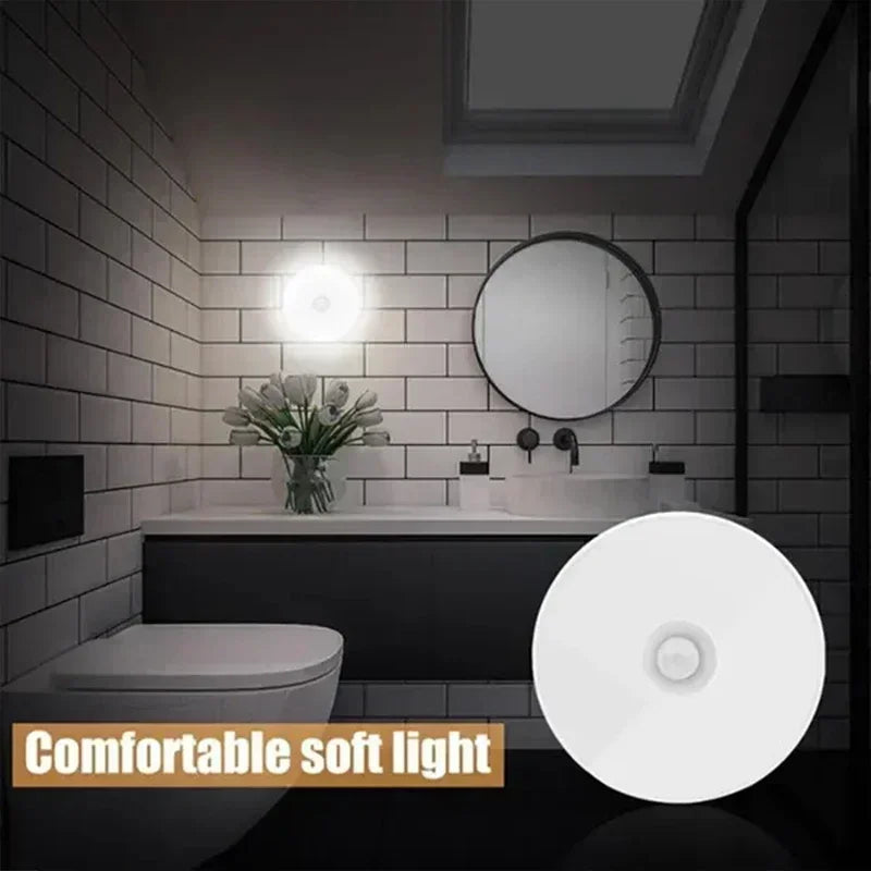 Motion Sensor Light USB Rechargeable Night Light LED Lamp for Kitchen Bedroom Stairs Hallway Cabinet Closet Wardrobe Nightlight