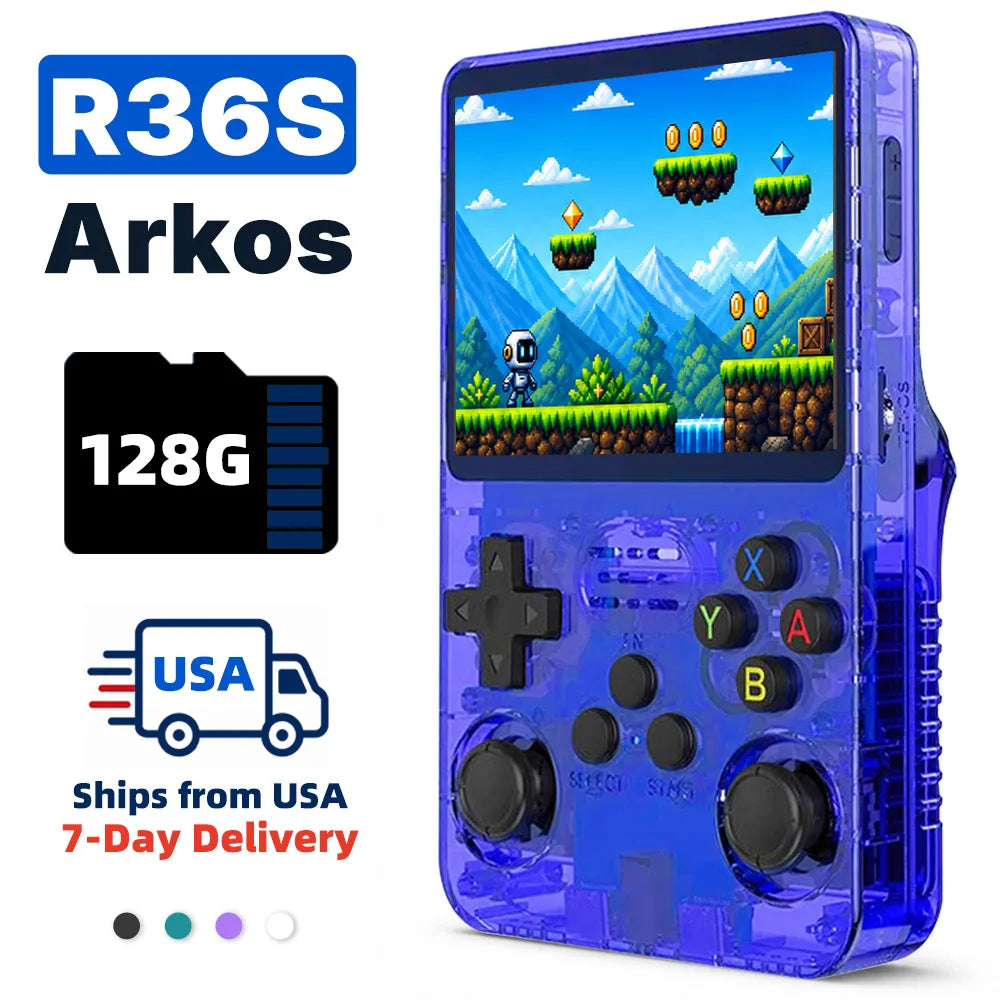 2026 Retro Handheld Game Console 3.5" IPS Portable Game Player Genuine Console 50+Emulators Classic Games Gift with WiFi Online Battle