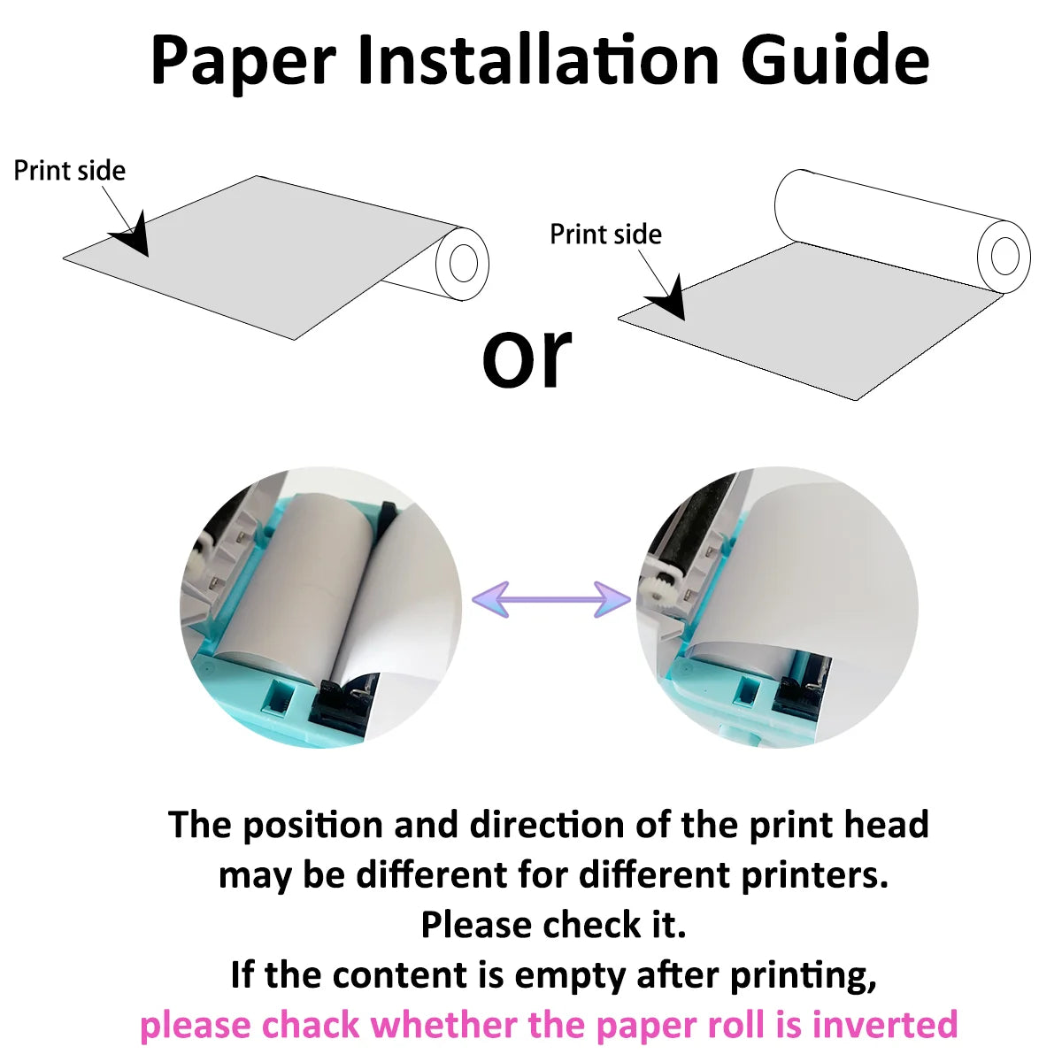 12 Rolls Kids Instant Camera Refill Print Paper Film Coreless Thermal Print For 57mm Portable Cash Registers Mobile Printer