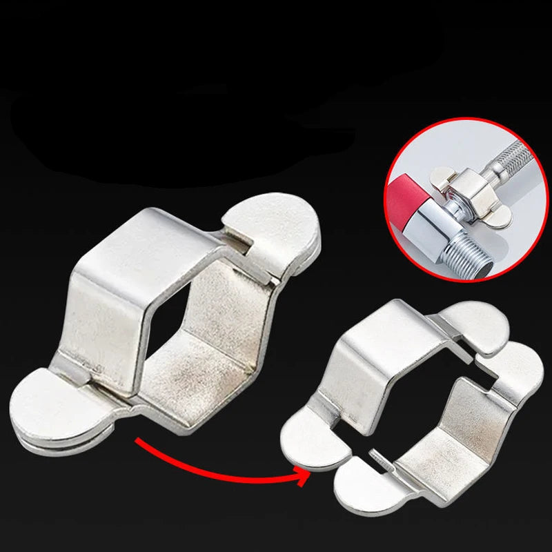 1x Silver Metal Faucet Hexagon Nut Spanner Repair Tool Hexagon Nut Detachable Kitchen Faucet Tap Inlet Hose Spanner Wrench