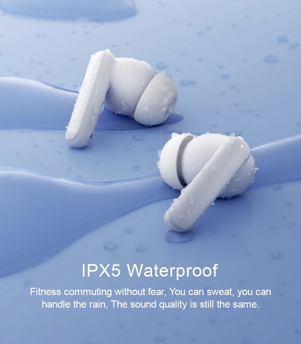 QCY T13 ANC Active Noise Cancelling Wireless Earbuds Bluetooth 5.3 Headphones 4 Mics ENC Clear Calls Earphones 30H Playtime IPX5