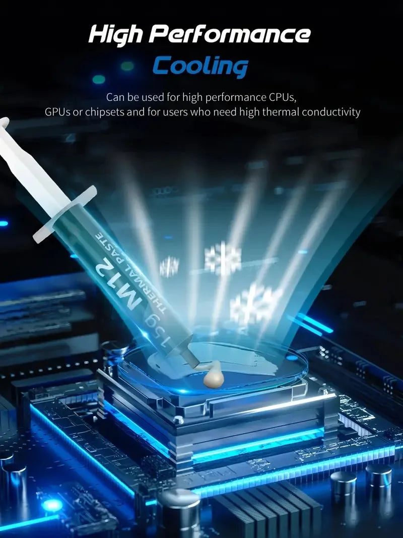 Thermal Paste Thermal Conductive Grease Paste 12.4 W/MK 1/4/8/15/30g For Game PC PS5 CPU GPU Cooling