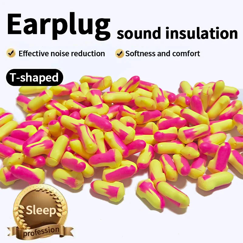 50 pairs Noise-reducing earplugs, noise prevention, sleep, noise reduction, work, sleep, noise-proof dormitory