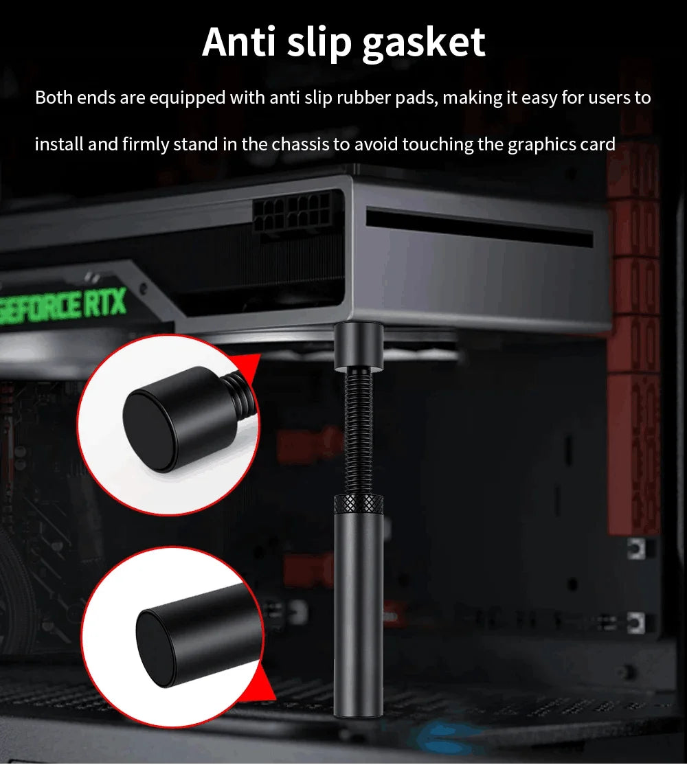 GPUHOLD Graphics Card GPU Holder Magnetic Bracket Video Card Holder Vertical Telescopic Rotating Stand