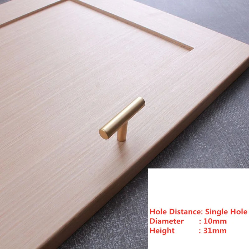 Handles Drawer Cabinet Furniture Kitchen Handles for Cabinet Knob Door Drawer Furniture Kitchen Knob Golden Simplicity Hardware