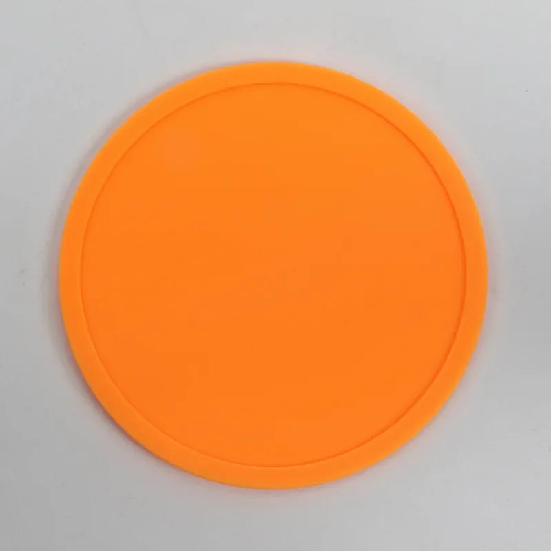 3.9 inches Anti-slip Silicone Coasters Heat Resistant Tea Cup Mat Lots Drink Coffee Mug Glass Beverage Holder Pad Kitchen Tool