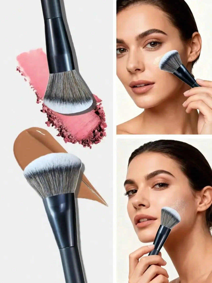 5-Piece Facial Makeup Brush Set: Foundation Brush, Powder Brush, Blush Brush, Concealer Brush, Contour Brush, Blending Brush. High-End Makeup Brushes with Oil-Sprayed Handles for a Comfortable Feel. Professional-Grade Makeup