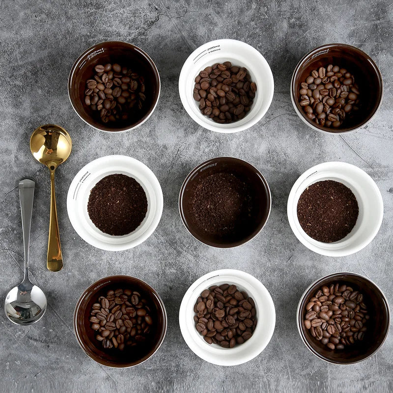 200ml Ceramic Thickened Coffee Cup Measuring Bowl U Cupping Cup Espresso Measuring Cup Kitchen Measure Mug