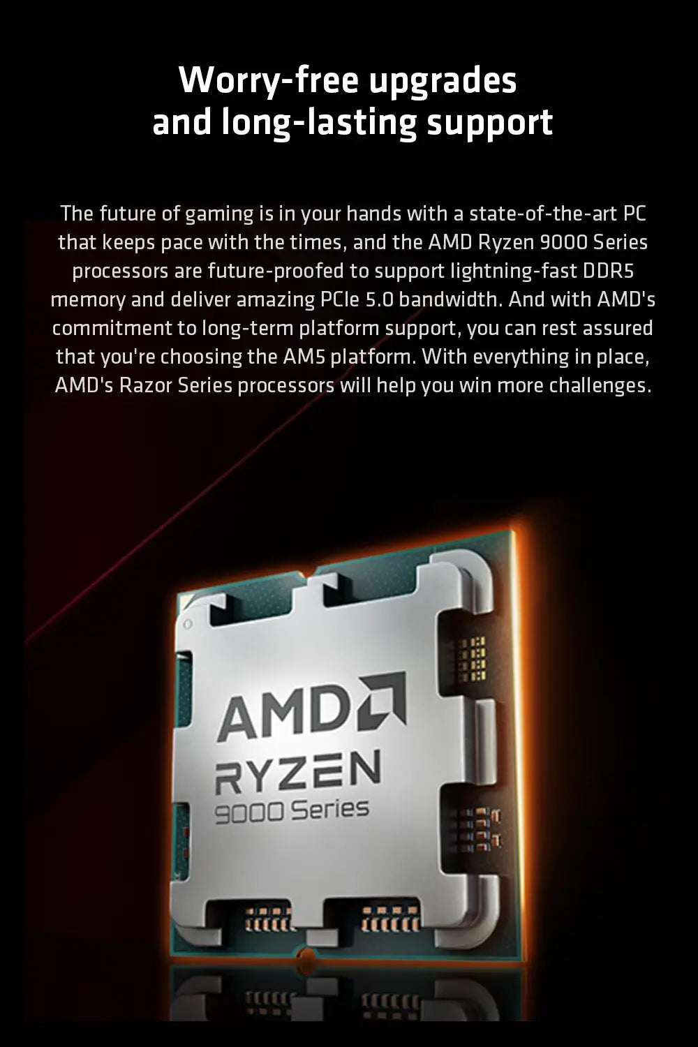 【Brand+】AMD New Ryzen 5 9600X Processor 5.4GHz 6-Core 12-Thread 38MB Game Cache 4NM TDP 65W Socket AM5 Gaming CPU Zen 5