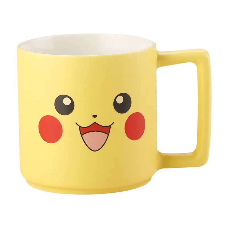 New Cartoon Pokemon Pikachu Mug Breakfast Milk Cup Cute Drink Tableware Ceramic Coffee Cup Gift Dessert Kawaii Drinkware Kitchen