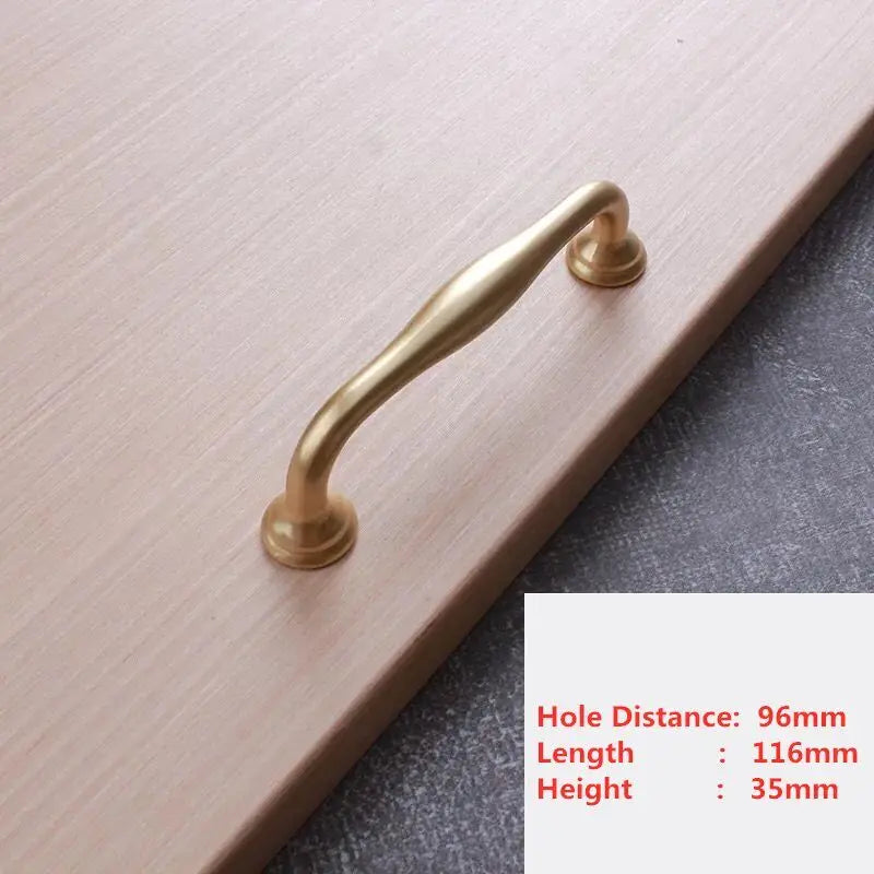 Handles Drawer Cabinet Furniture Kitchen Handles for Cabinet Knob Door Drawer Furniture Kitchen Knob Golden Simplicity Hardware