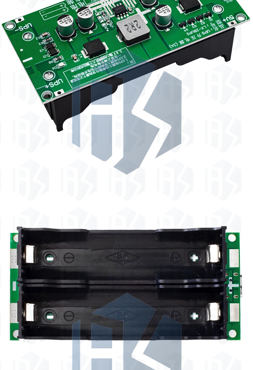 Type-C 15W 3A 18650 Lithium Battery Charger Module DC-DC Step Up Booster Fast Charge UPS Power Supply / Converter 5V 9V 12V
