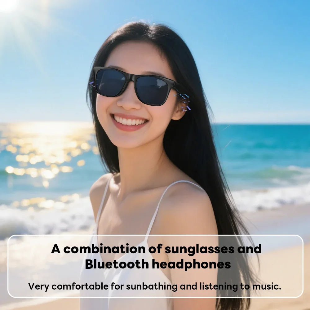 Lenovo AI Smart Wireless Glasses Bluetooth Sunglasses Remote 8K Control Touch Photo Camera Recording Voice Assistant Translator