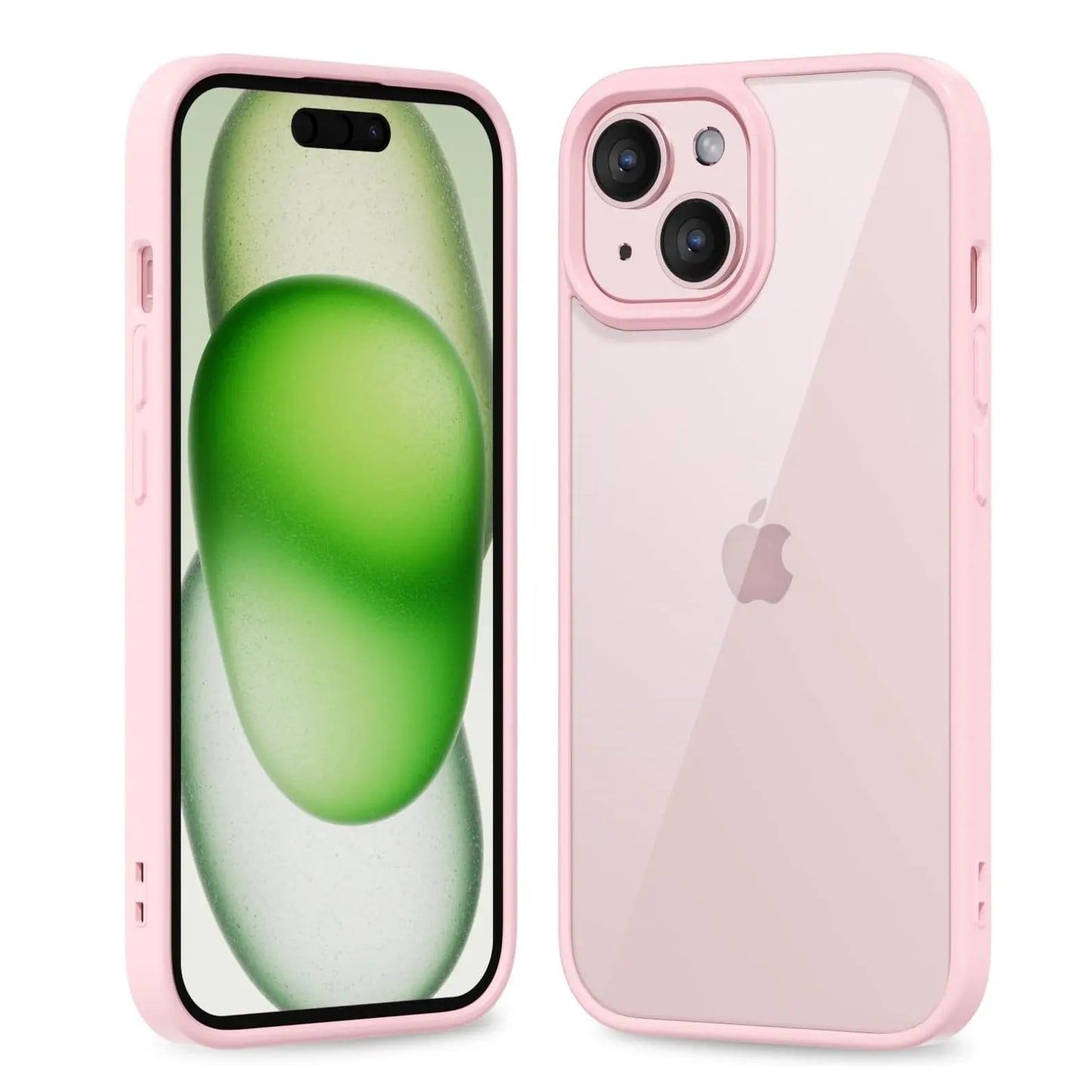 Colour Back Transparent Shockproof Phone Case for iPhone 16 15 14 13 12 11 Pro Max 7 8 Plus XR Xs 12 Mini Silicone Bumper Cover