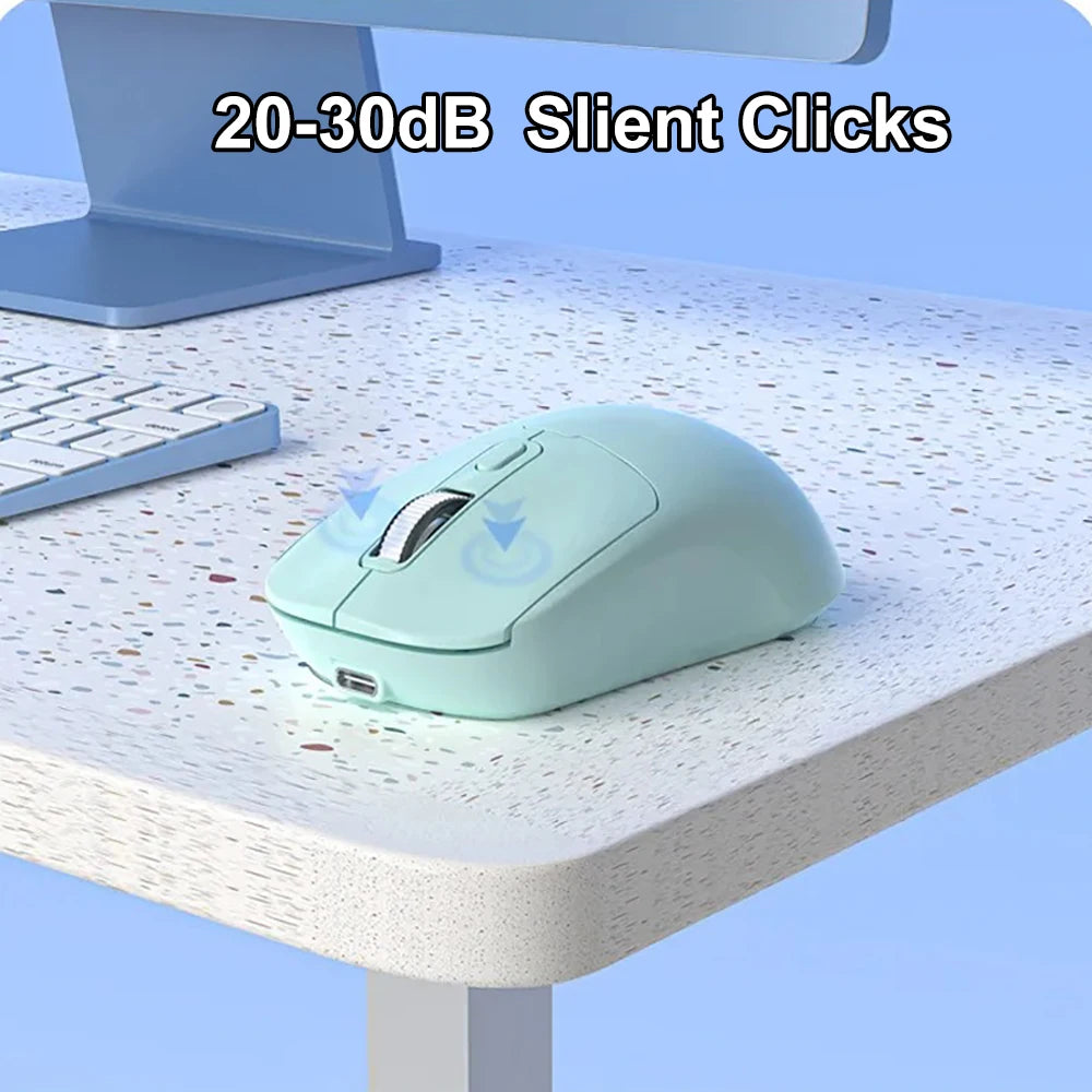 2.4G Wireless Mouse Bluetooth 5.4 Gaming Mouse Ergonomic Mice 800-1200-1600 DPI Mouse Rechargeable Office Mice for PC Laptop