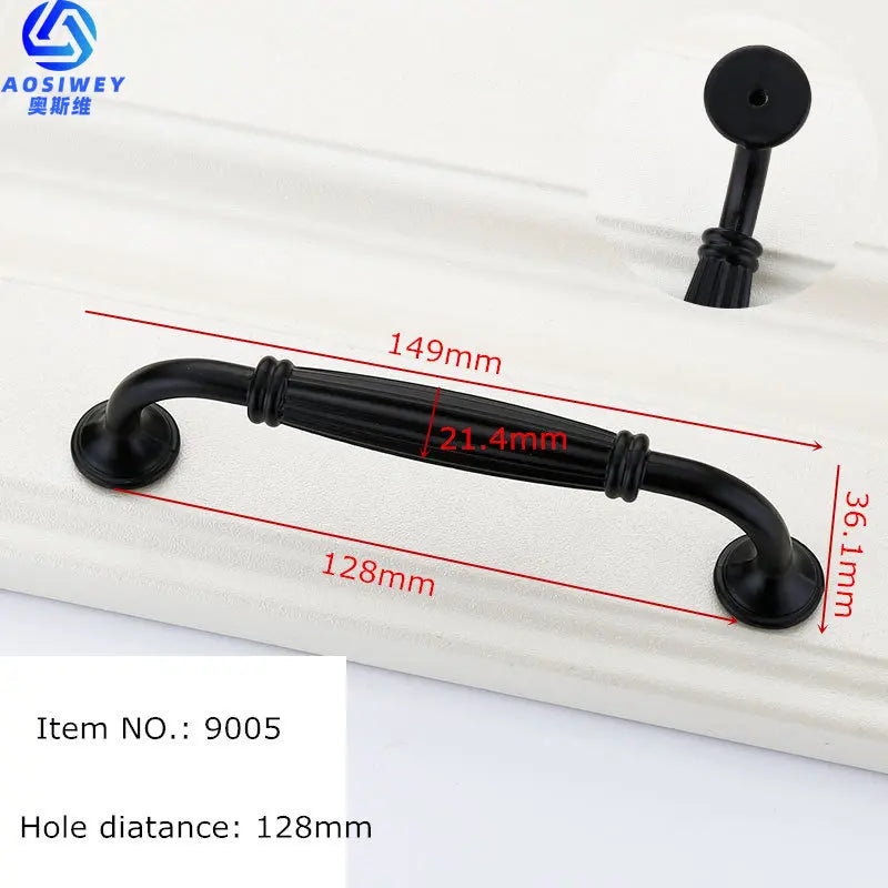 Black Handles for Furniture Cabinet Knobs and Handles Kitchen Handles Drawer Knobs Cabinet Pulls Cupboard Handles Knobs