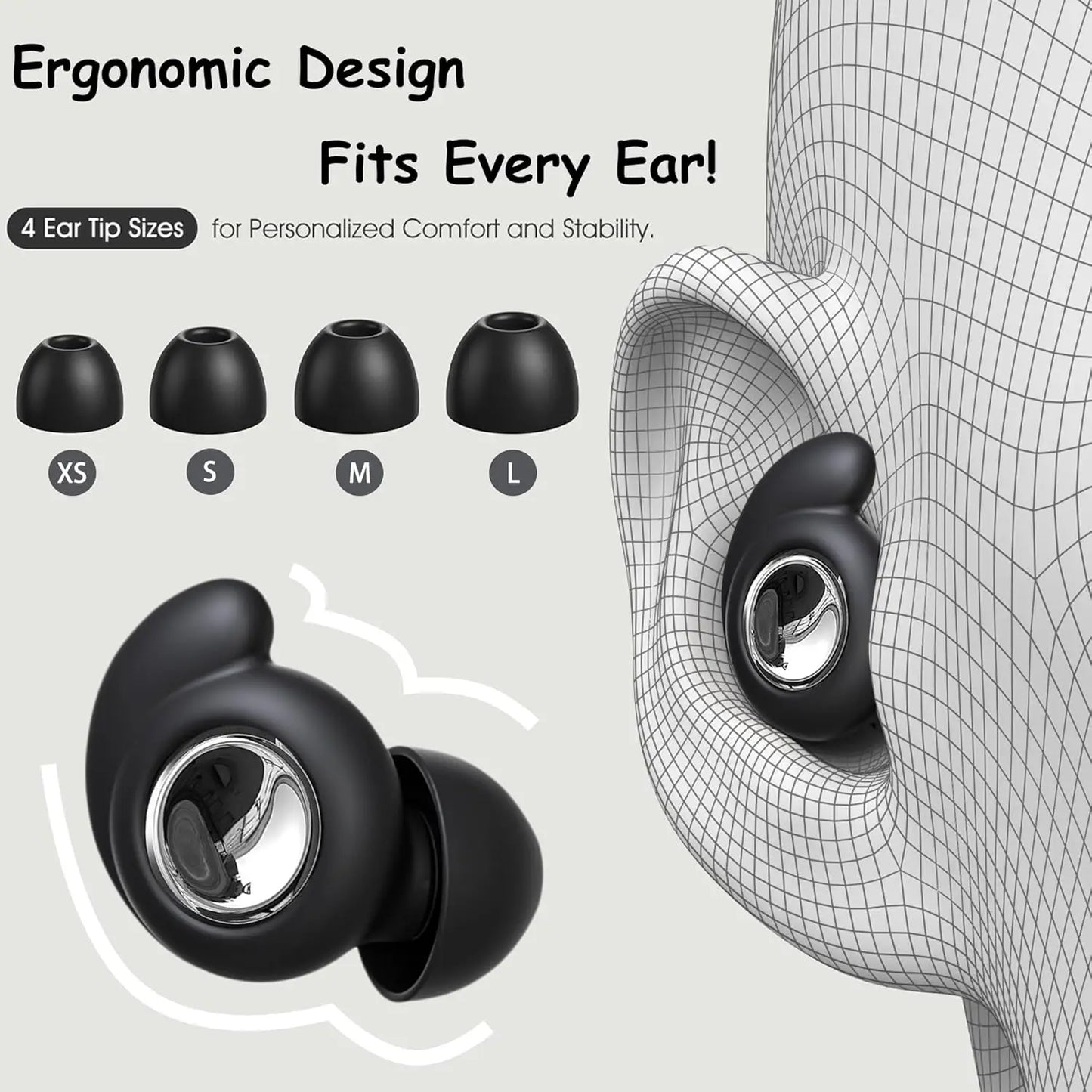 Eayburst Silicone Ear Plugs for Sleeping Ultra Comfortable Reusable Earplugs with Noise Cancelling Hearing Protection Earplug