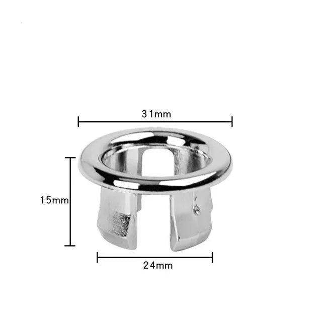 4/1Pcs Sink Hole Round Overflow Cover Basin Trim Bath Drain Cap Wash Basin Hollow Overflow Rings Kitchen Bathroom Accessories