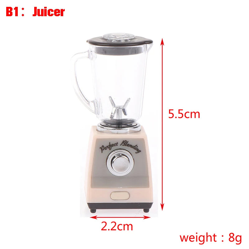 1PC Dollhouse 1/12 Scale Mini Bread Machine With Toast Miniature Dollhouse Kitchen Access Toaster Cute  Home Decoration
