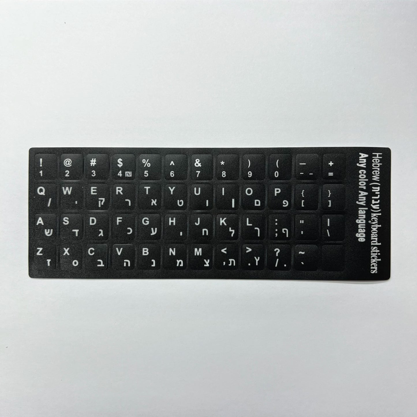 English Spanish Italian Korean French Deutsch Keyboard Stickers Frosted PVC Language Keyboard Sticker For Laptop Desktop PC