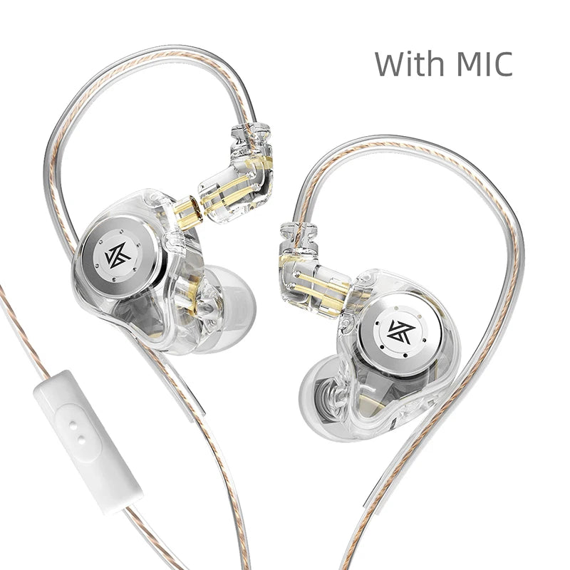 KZ EDX PRO Headphone Metal Wired Earphone HiFi Bass Music DJ Earbuds In Ear Monitor Game Headset With Microphone Audifonos