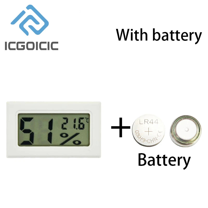 Mini LCD Digital Thermometer With Waterproof Probe For Freezer Refrigerator Indoor Outdoor