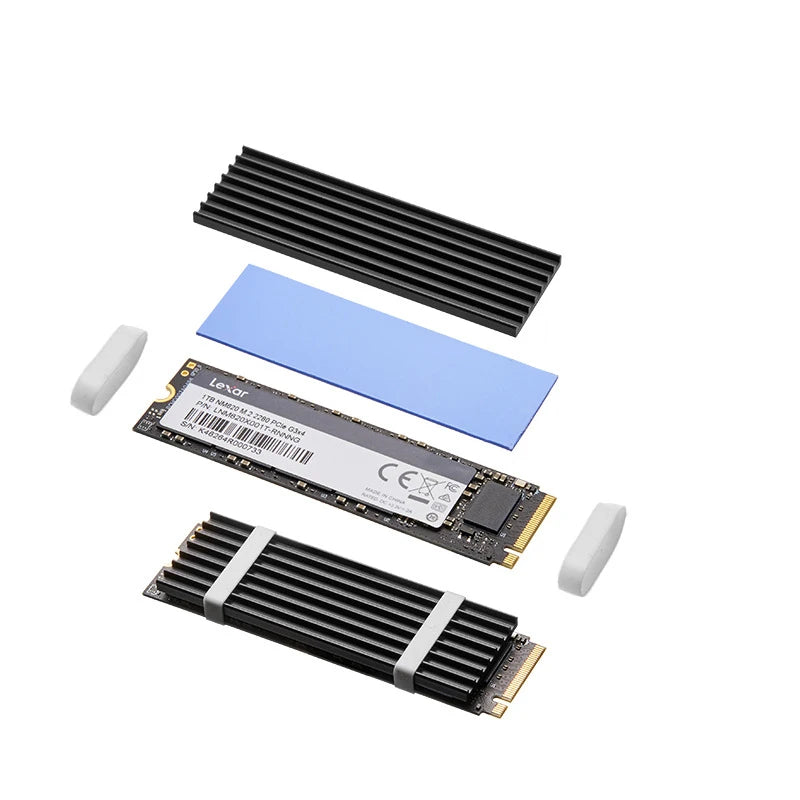 GPUHOLD Aluminum M.2 SSD Cooler Heatsink NVME NGFF 2280 SSD Cooler For PS5 PC Laptop Solid State Hard Disk Radiator