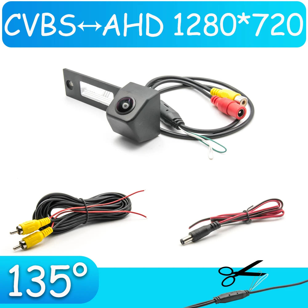 CCD HD AHD Fisheye Rear View Camera For Volkswagen Golf Plus 2005 2006 2007 2008 Before Facelift Car Reverse Parking Monitor