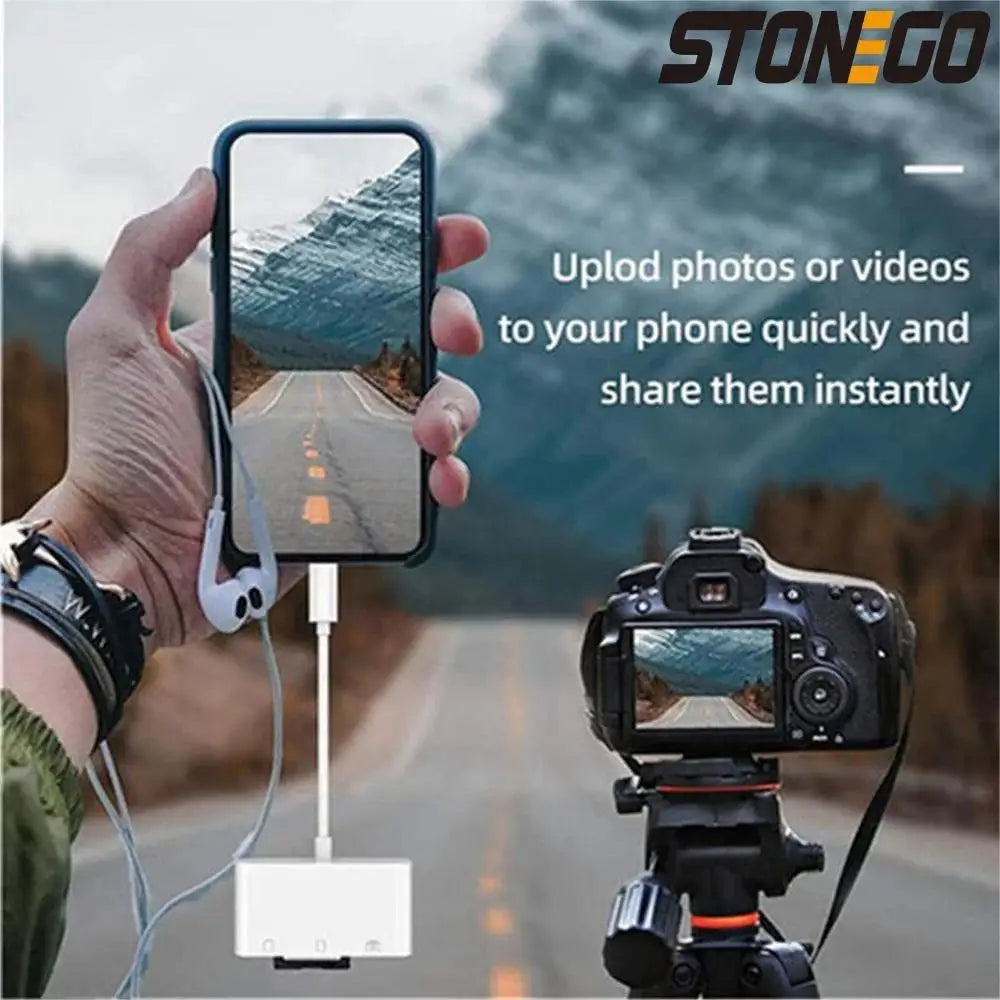 3-in-1 Type C Memory Card Reader Adapter for TF CF SD Cards Compatible with Huawei MacBook Pro And Other Devices