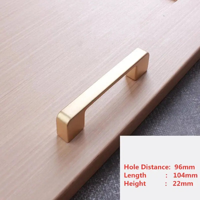 Handles Drawer Cabinet Furniture Kitchen Handles for Cabinet Knob Door Drawer Furniture Kitchen Knob Golden Simplicity Hardware
