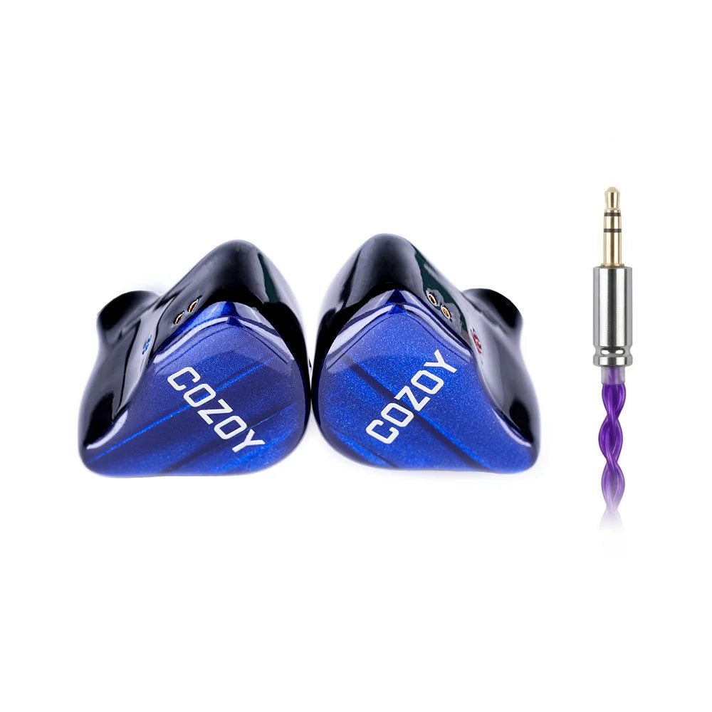 COZOY D1 IEM 10mm Graphene Diaphragm Dual Magnetic Circuit Dual Cavity Dynamic Wired In-Ear Earphones