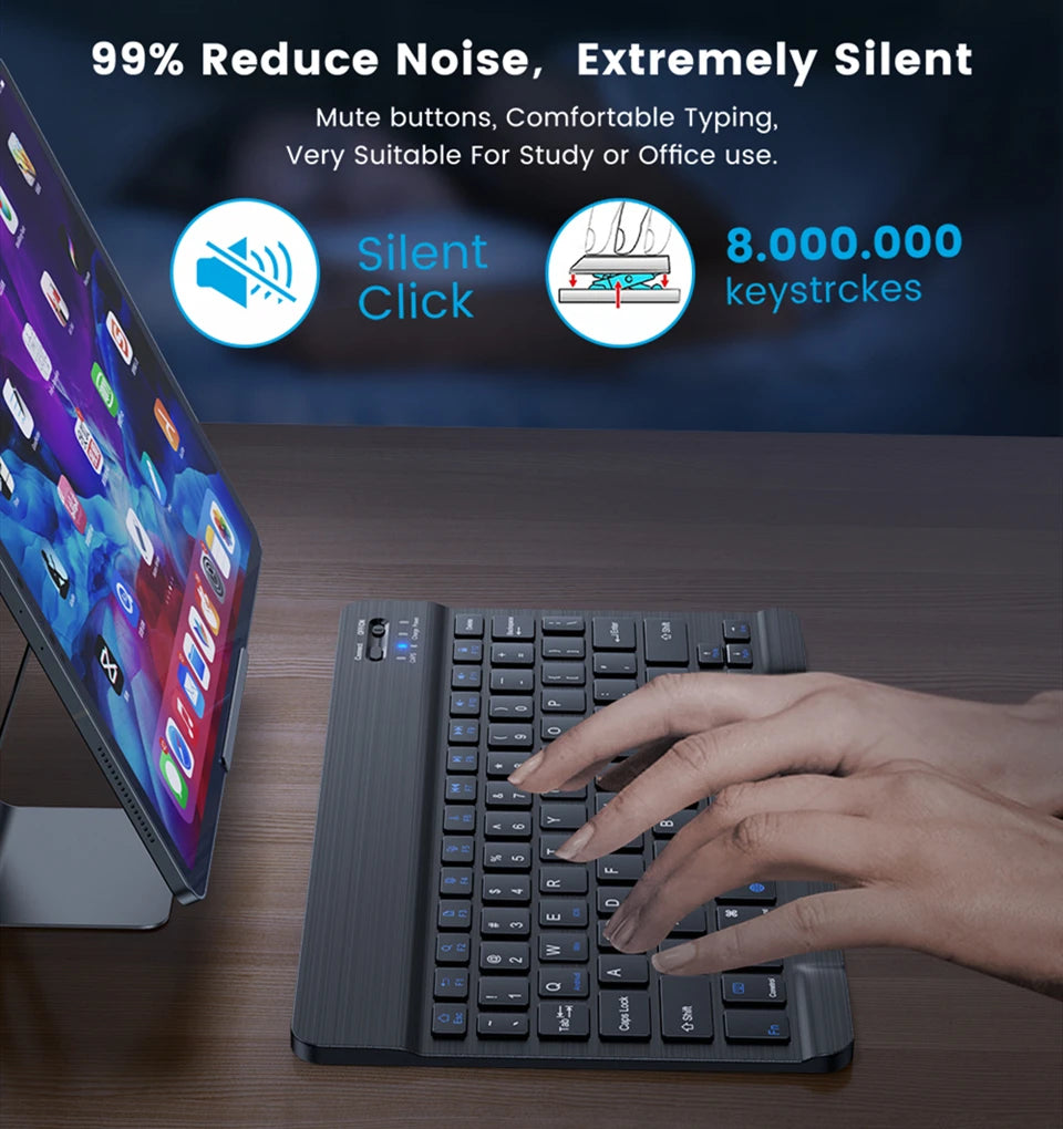 Bluetooth Wireless Keyboard Mini Keyboard For Laptop Tablet Phone ipad Rechargeable Gaming Keyboard For Android iOS Windows