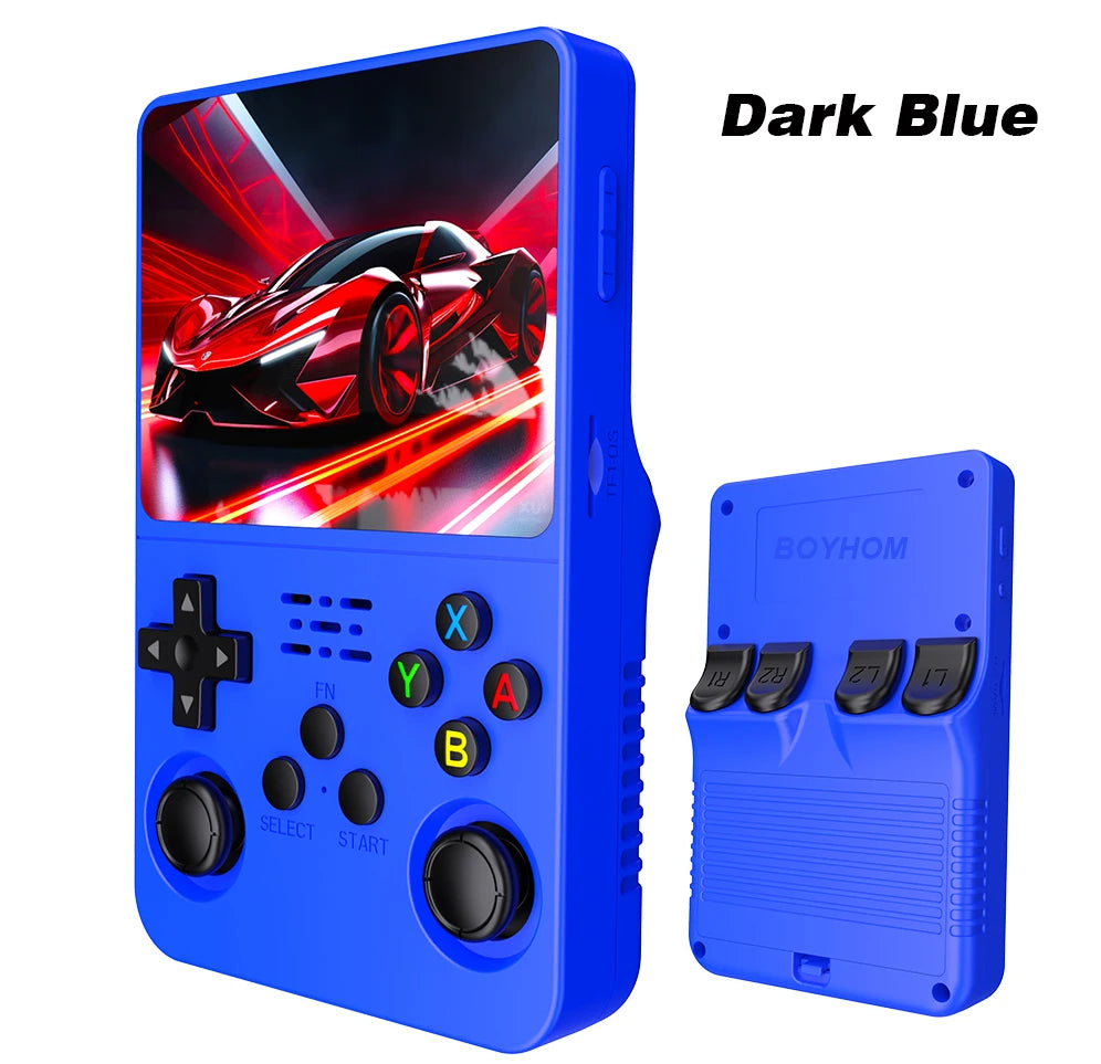 BOYHOM Original R36S Retro Handheld Video Game Console Linux System 3.5 Inch IPS Screen R35s Pro Portable Pocket Video Player 64GB Games 1G Ram
