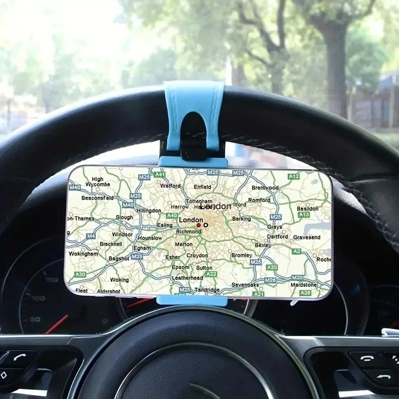 New Universal Car Phone Bracket Car Steering Wheel Car Navigation Rack Telescopic Clip  Mobile Phones Car Phone Holder