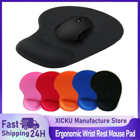 2025 Ergonomic Wrist Rest Mouse Pad Comfortable Wrist Support Non Slip Mice Mat Soft Mousepad For PC Laptop Computer