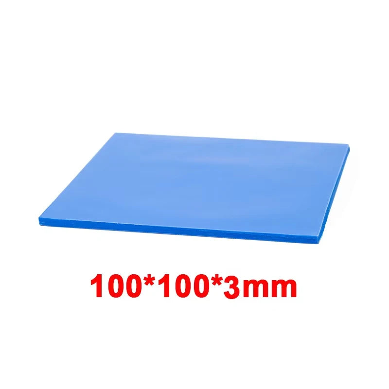 RGEEK 6W/M.K GPU CPU Heat Sink 100mm*100mm Cooling Conductive Silicone Pad Heat Sink Thermal Pad for Computer Desktop Accessory