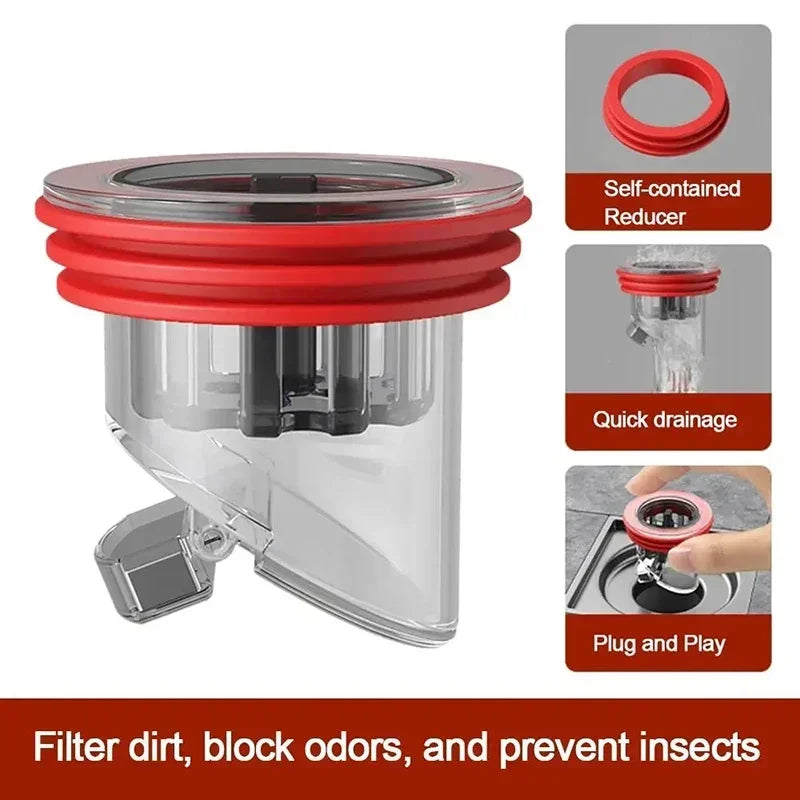 Odor Proof Floor Drain Valve-Sewer Core Backflow Preventer Shower Floor Drain Plug for Kitchen Bathroom Toilet Sewer