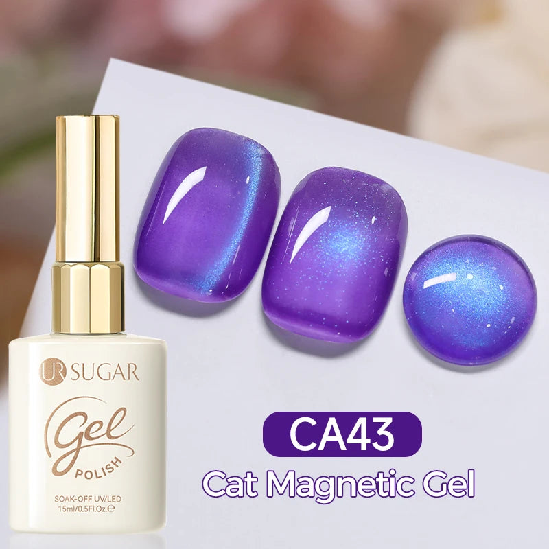 UR SUGAR 15ml Cat Magnetic Gel Nail Polish 30 Colors Semi Permanent Magnetic Gel UV/LED Soak Off Painting Vanrish Design