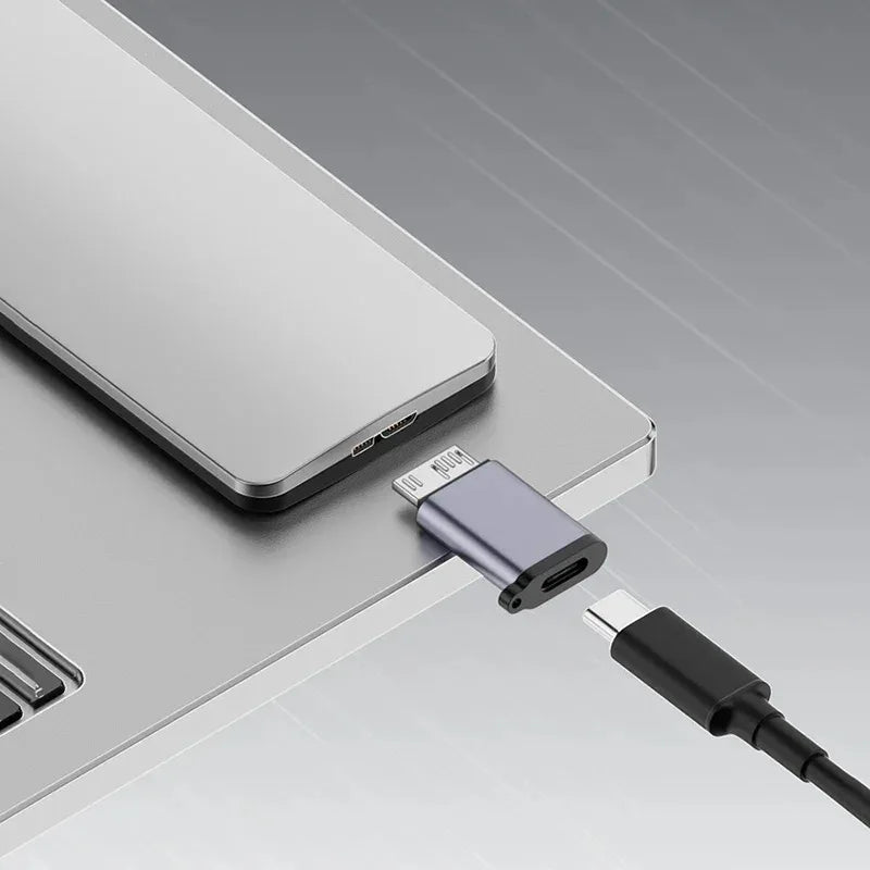 USB C 3.0 Micro B Male To Type C Female Adapter Type-C To Micro B Connector for Laptop External Hard Drive Disk Box Samsung S5